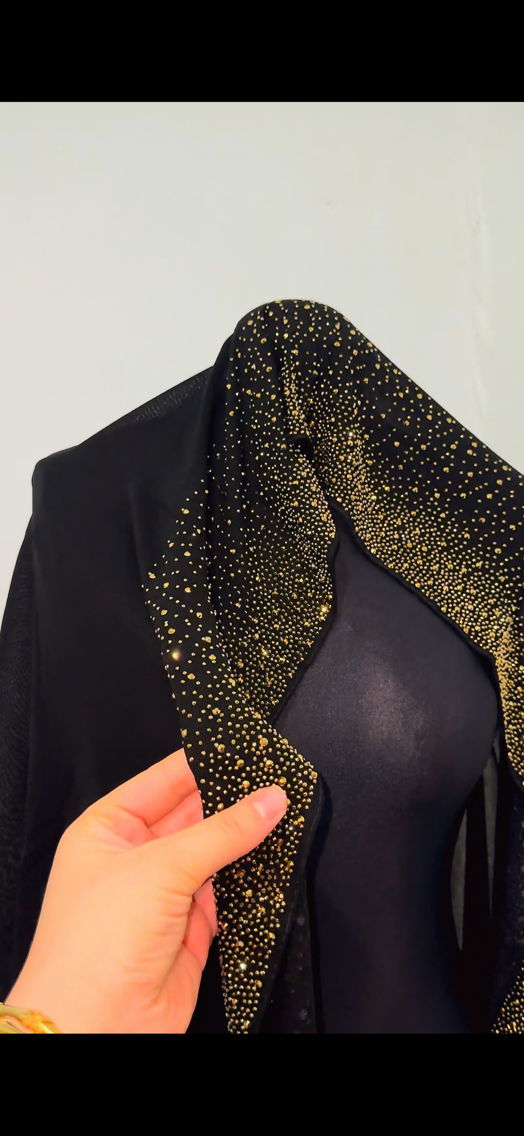 Luxury Crystal Hijab Scarf Shawl – Gold, Silver, or Multicolor Glitter – Soft Hijab for Women