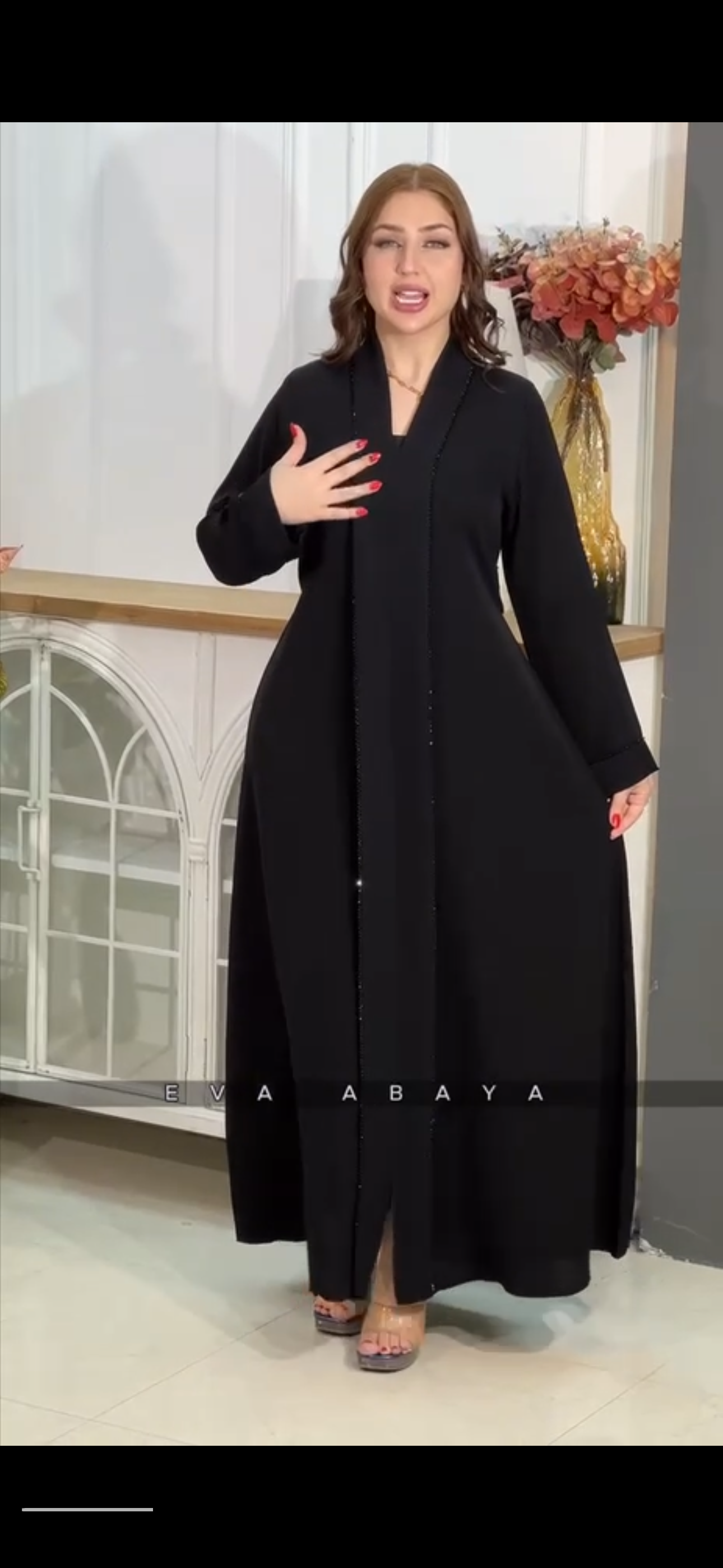 Black Abaya Maxi Dress | Elegant Modest Muslim Clothing