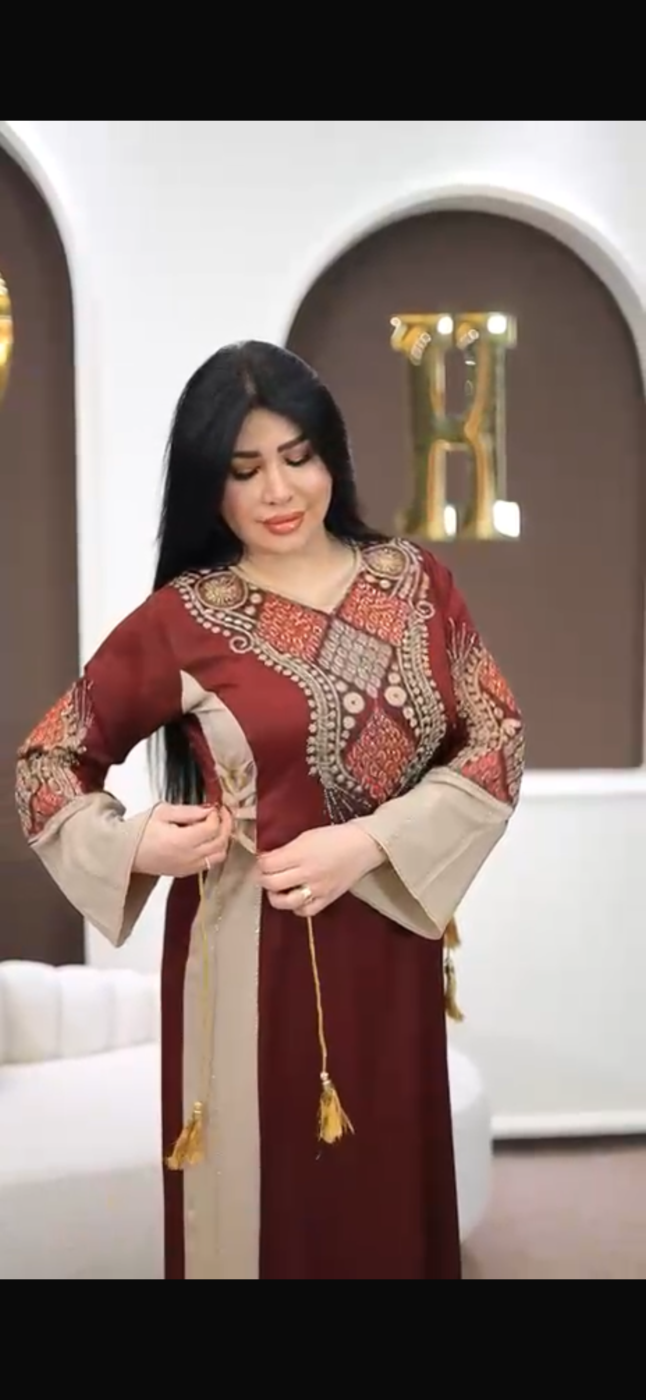 Jalabiya Maxi Dress (Maksi) | Modest Middle Eastern Summer Dress | Elegant Casual & Occasion Wear