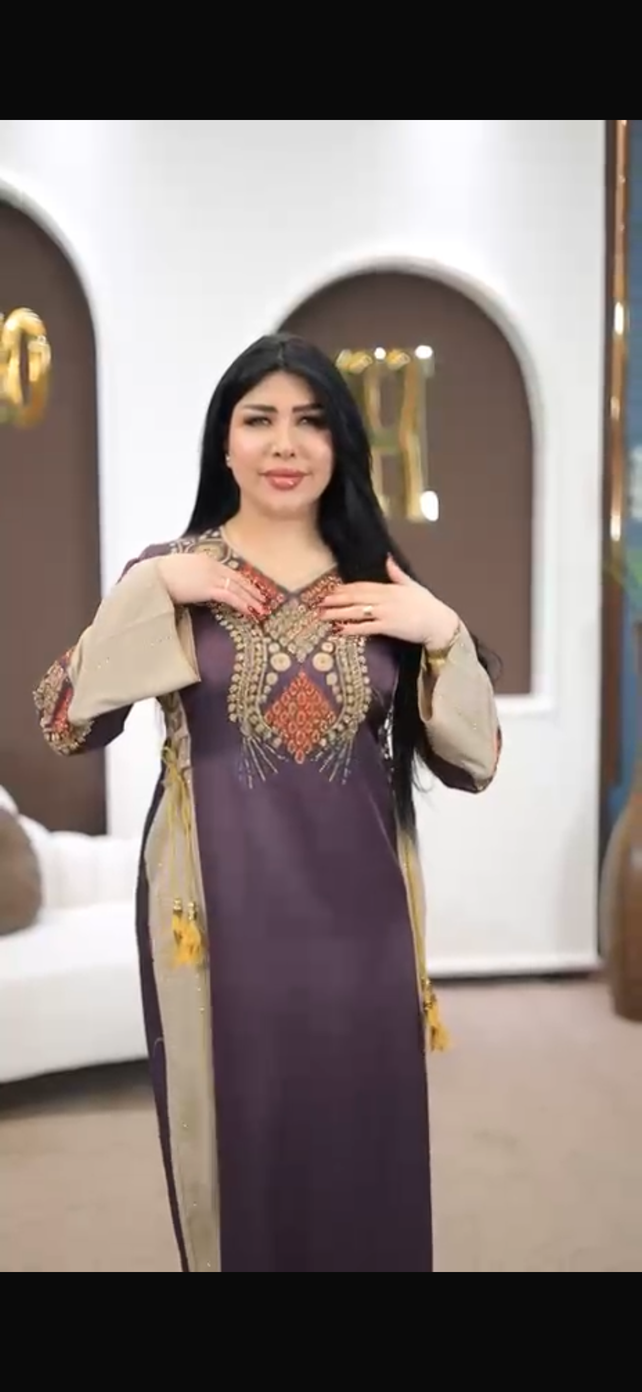 Jalabiya Maxi Dress (Maksi) | Modest Middle Eastern Summer Dress | Elegant Casual & Occasion Wear