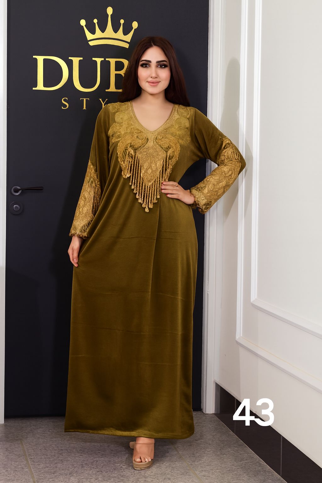 Women’s  Jalabiya Maxi Dress (Maksi) | Middle Eastern Modest Dress | Elegant Homewear & Occasion Wear