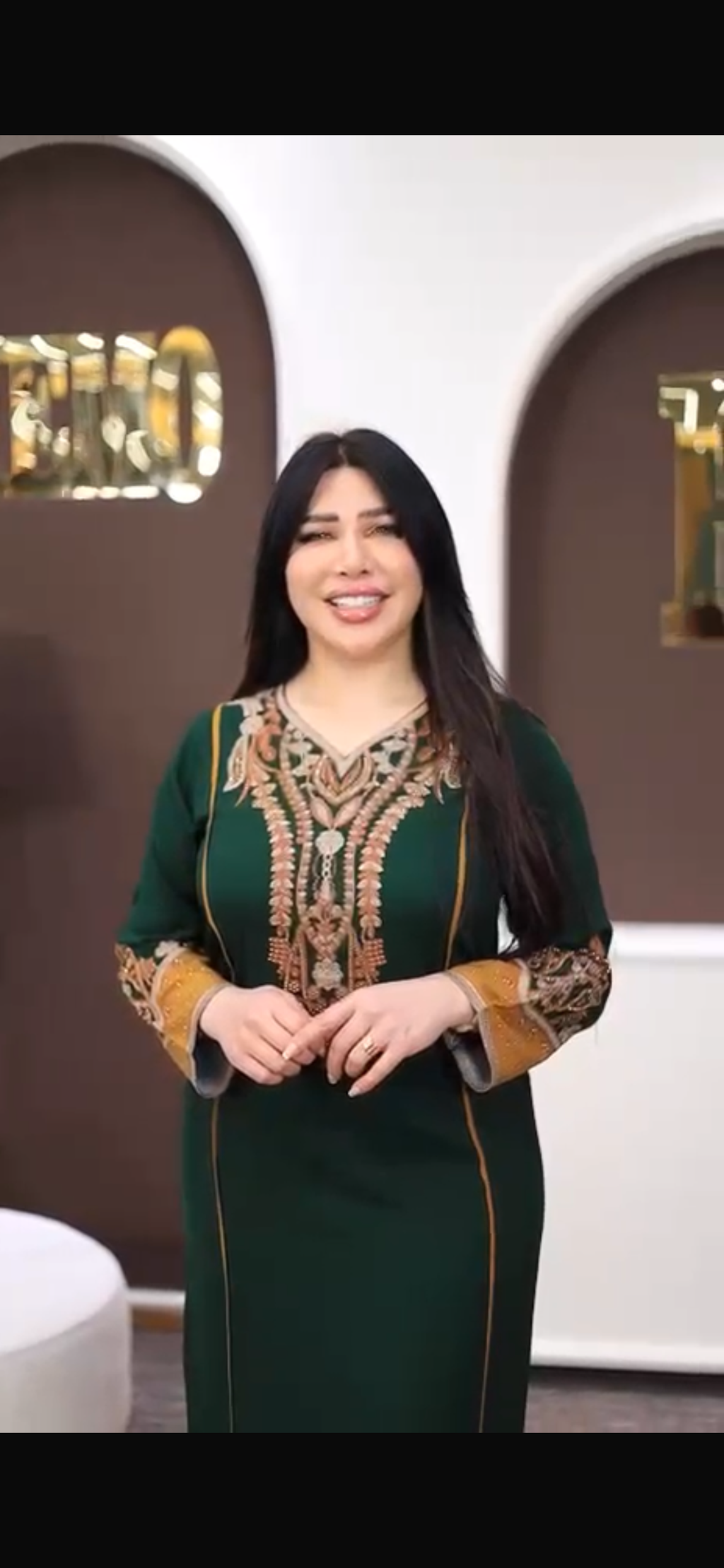 Luxury Embroidered Jalabiya Maxi Dress for Women – Dubai Kaftan Abaya Arabic Evening Dress – Modest Party & Eid Wear