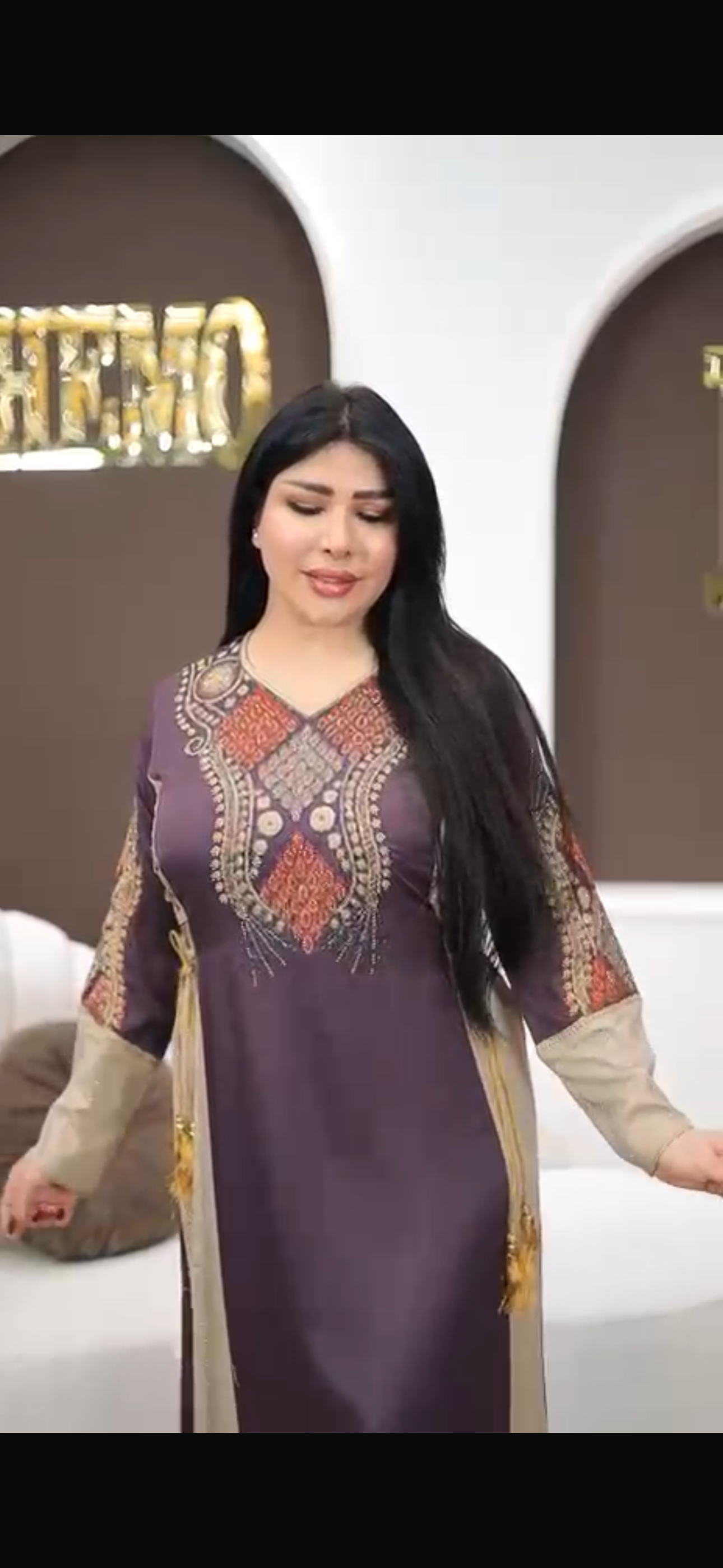 Jalabiya Maxi Dress (Maksi) | Modest Middle Eastern Summer Dress | Elegant Casual & Occasion Wear